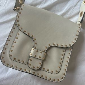 Rebecca Minkoff Women's cream Studded Crossbody Satchel